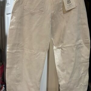 Women’s Wide Leg Jeans Flare in Cream